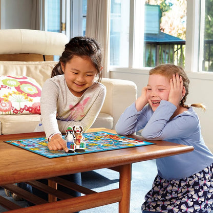 Christmas Snakes and Ladders - No Reading Required, Preschool & Kids Board Game, Builds Children's Social & Developmental Skillls, Ages 3+, 2-6 Players