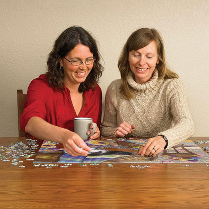 Cobble Hill 1000 Piece Puzzle Comfy Cat-Sample Poster Included