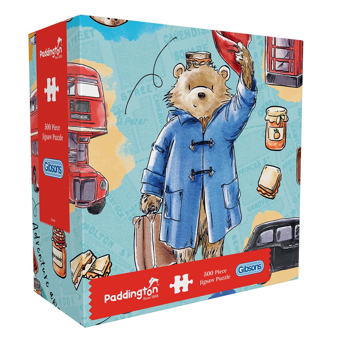 Paddington 500 Piece Gift Puzzle Classic Character Sustainable Family Puzzle Premium 100% Recycled Board Great Gift for Adults and Children | Gibsons Games