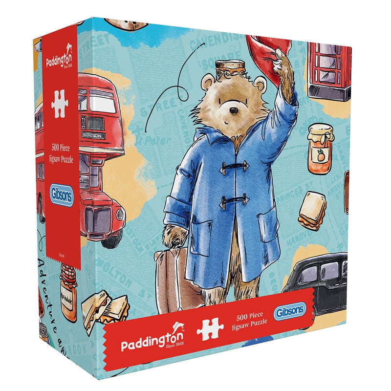 Paddington 500 Piece Gift Puzzle Classic Character Sustainable Family Puzzle Premium 100% Recycled Board Great Gift for Adults and Children | Gibsons Games
