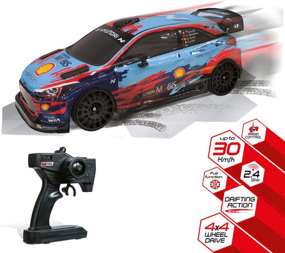 Mondo 63667 Hyundai i20 WRC Citroen Remote Controlled Vehicle, red RC 1:10 HYUNDAI I20 WRC