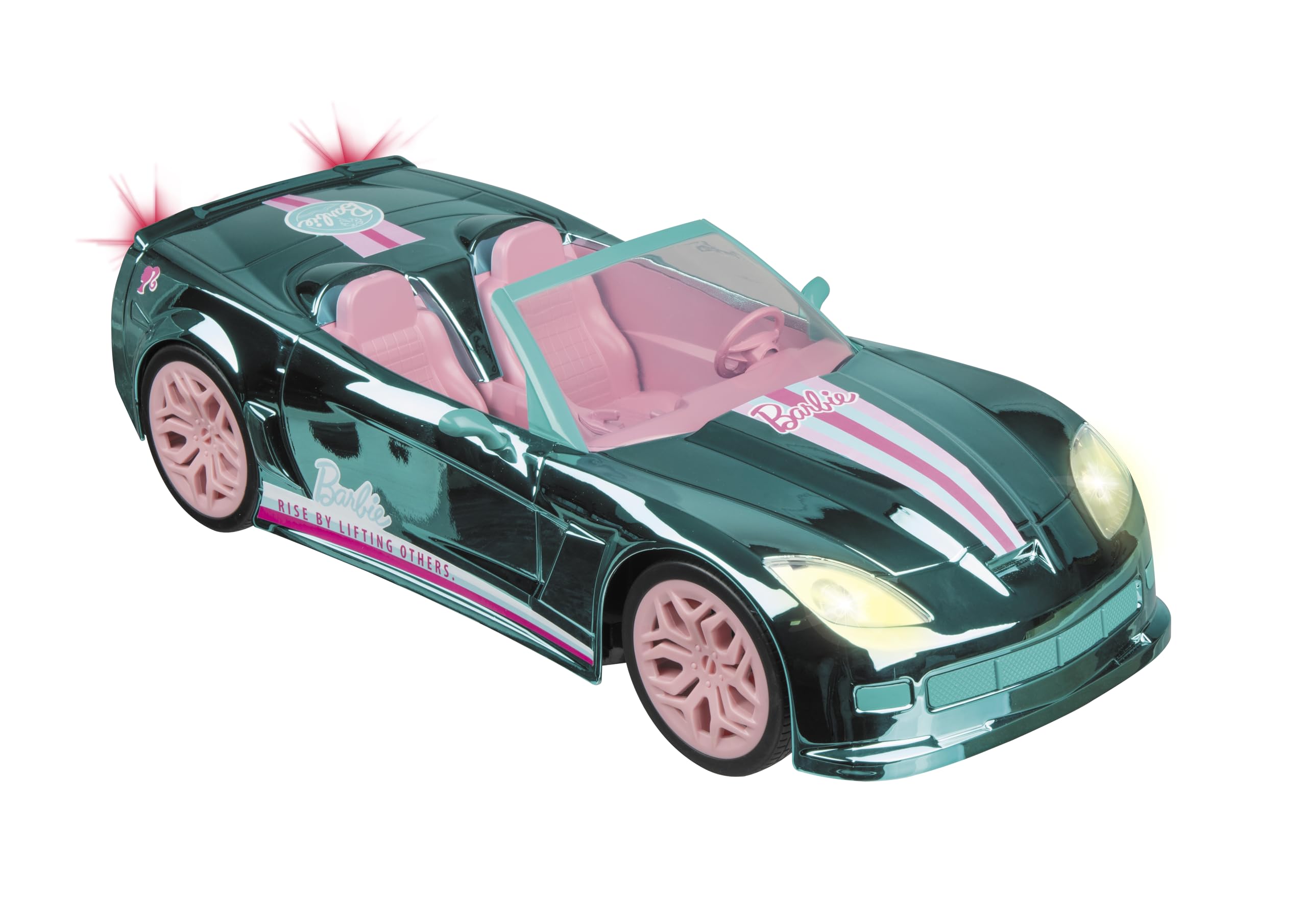 Mondo Motors - Barbie Dream Car 65th Anniversary - 2.4 GHz - ferngesteuertes Modell im Maßstab 1:14 - Leuchtende Scheinwerfer - 63811