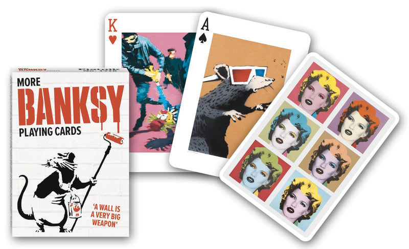 Piatnik More Banksy Playing Cards | Gibsons Games | Card Game | Pack of Cards | Single Deck of Cards