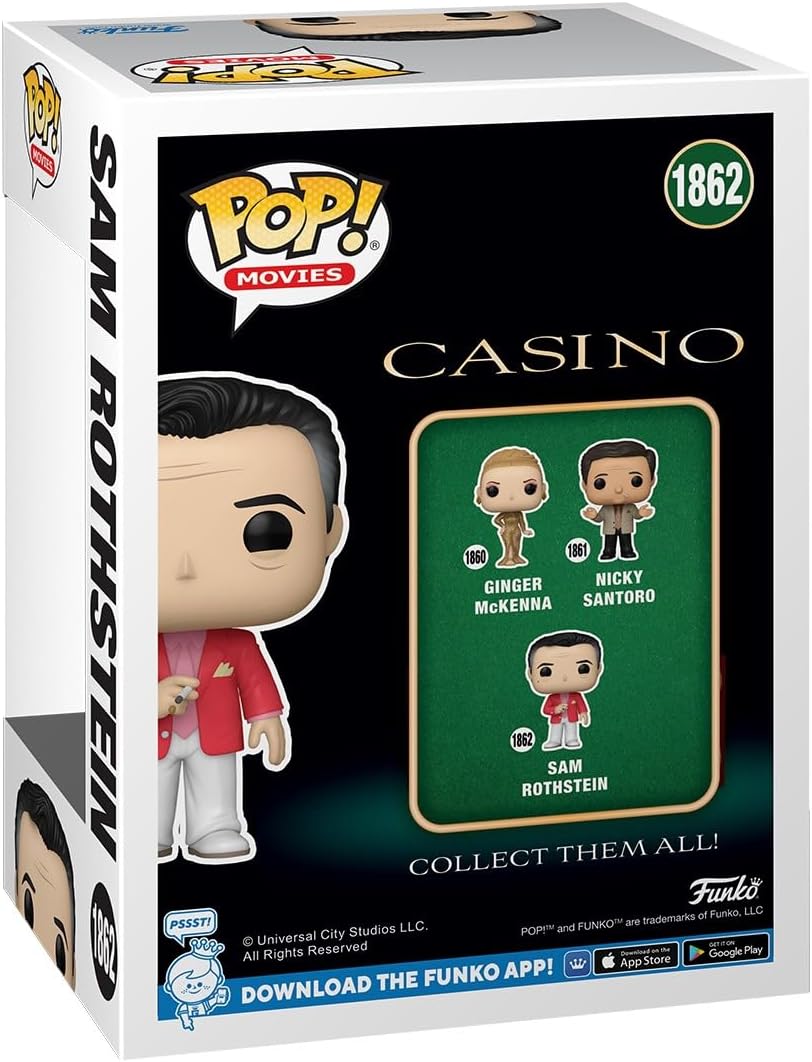 Funko POP! Movies: Casino – Sam Ace Rothstein Rothstein - Collectable Vinyl Figure - Gift Idea - Official Merchandise - Toys for Kids & Adults - Movies Fans - Model Figure for Collectors
