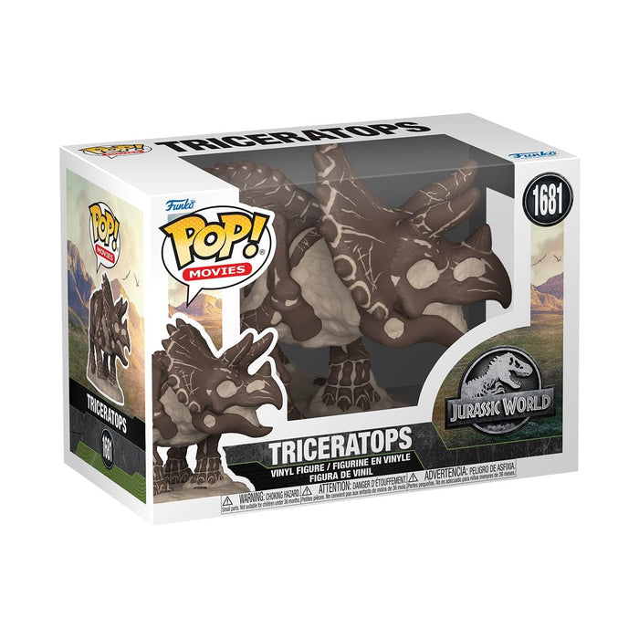 Funko POP! Movies: JP Fossil - Triceratops - Jurassic Park - Collectable Vinyl Figure - Gift Idea - Official Merchandise - Toys for Kids & Adults - Movies Fans - Model Figure for Collectors