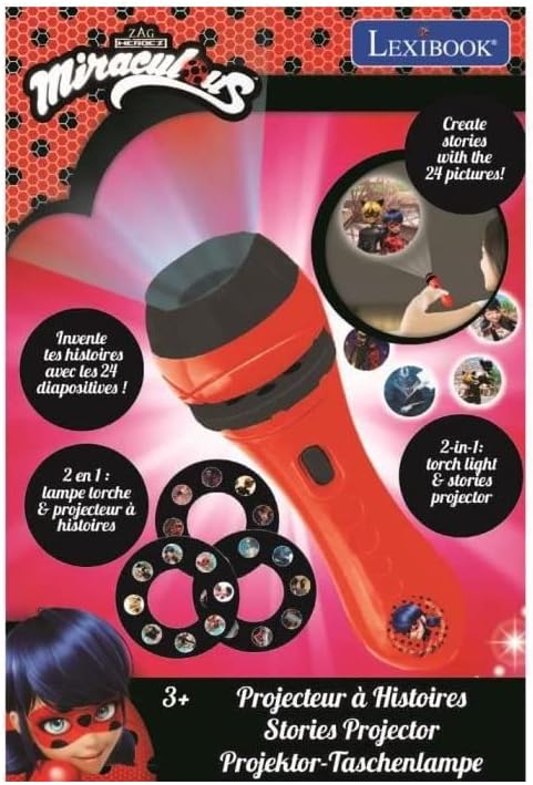 Lexibook - Miraculous Stories Projector And Torch Light - (Ltc050Mi)