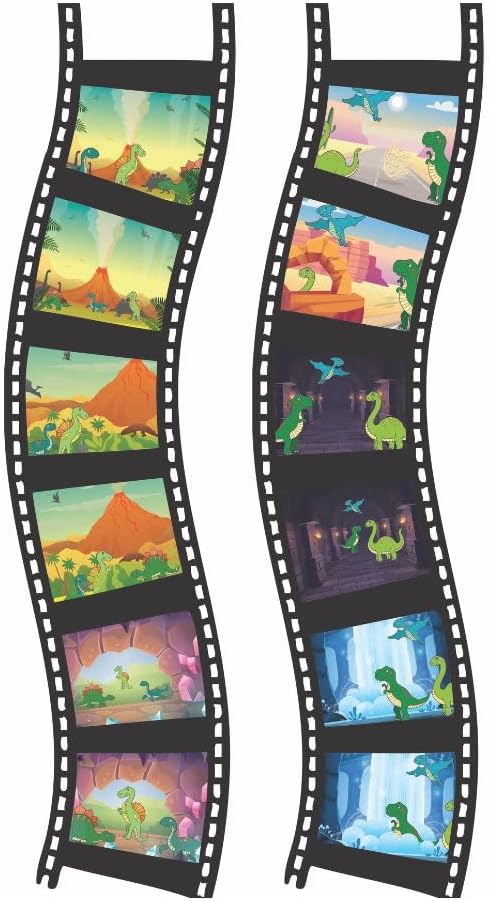Lexibook LTC050DINO Dinosaur, Torch Light and Projector with 3 Discs, 24 Images, Create Your own Stories, Blue/Green, Moyen