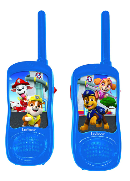 Lexibook Paw Patrol Walkie-talkies, Pinza para Colgar del cinturón, batería