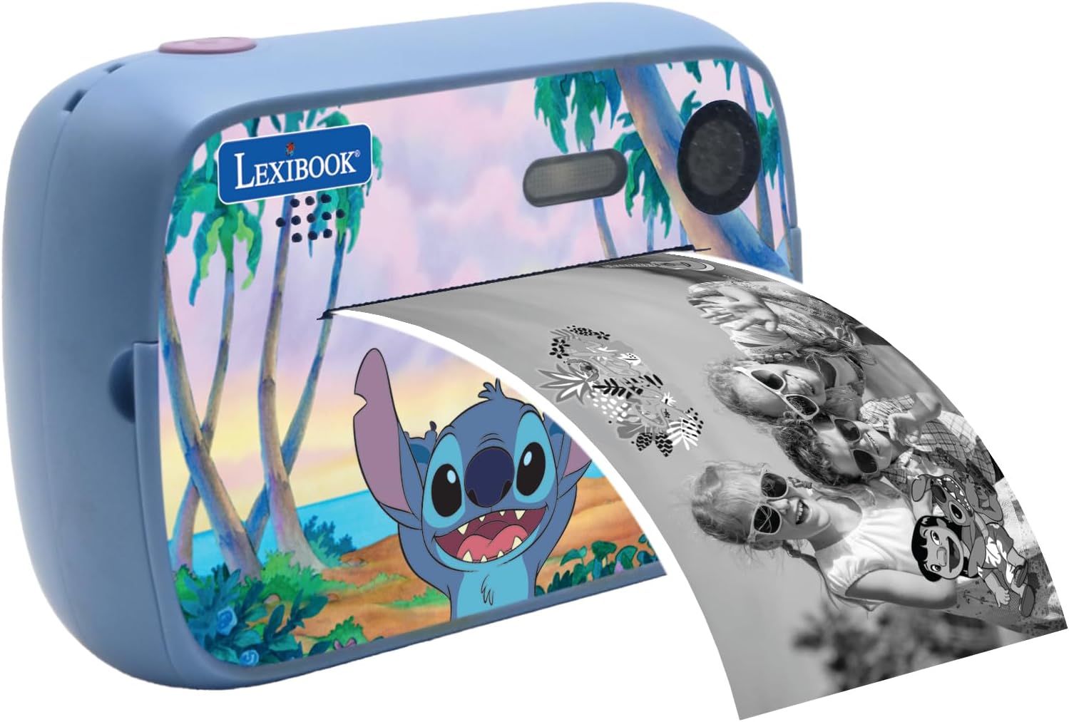 Lexibook, Disney Stitch, StarCAM Baskı, Anında yazıcılı kamera paketi, Fotoğraf ve video fonksiyonu, 32 GB SD kart ve fotoğraf kişiselleştirme kiti dahildir, mavi, DJ150D