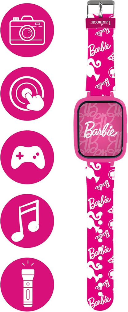 Lexibook - Barbie Kids Smartwatch With 8Gb Memory Card (Dmw070Bb)