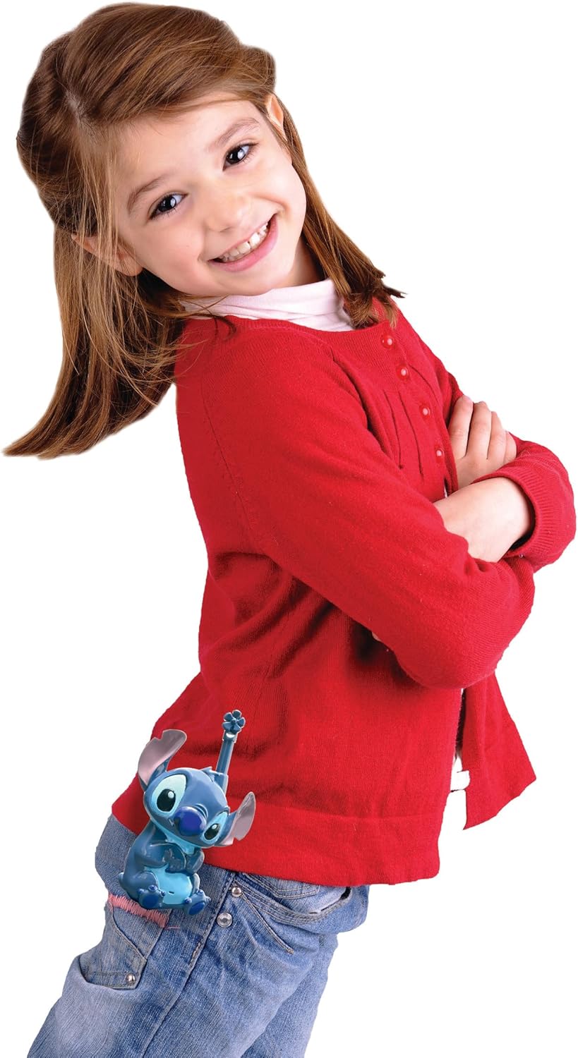 Lexibook, Disney Stitch, Stitch und Leroy 3D-Walkie-Talkies, 500m Reichweite, 2 Kommunikationskanäle, Gürtelclip, Blau/Rot, TW18D