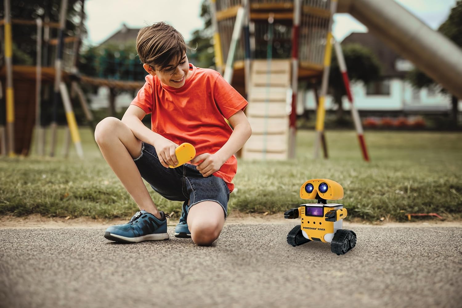 Lexibook Powerman Rover - Niedlicher Roboterbegleiter. Fernbedienung oder Gestensteuerung. Spielt Musik, Tanzt, wiederholt, was du sagst. Licht- und Soundeffekte. STEM-programmierbar, ROB14