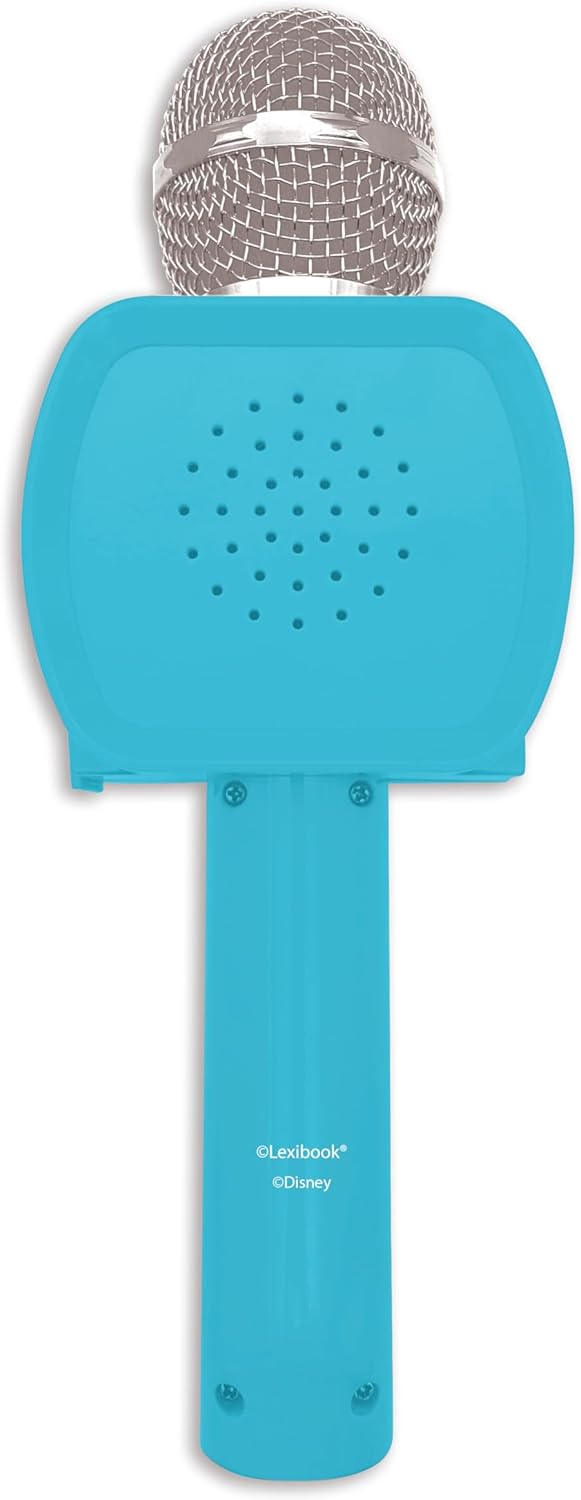 LEXIBOOK, Disney Stitch, Bluetooth® Microphone with voice change function, Built-in speaker, Phone holder included, Blue, MIC240D