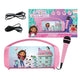 Lexibook, Gabby's Dollhouse, Wireless light speaker with microphone, Stereo sound, Karaoke function, USB and SD card ports, Rechargeable battery, Carrying handle, Pink, BTP585GDHZ
