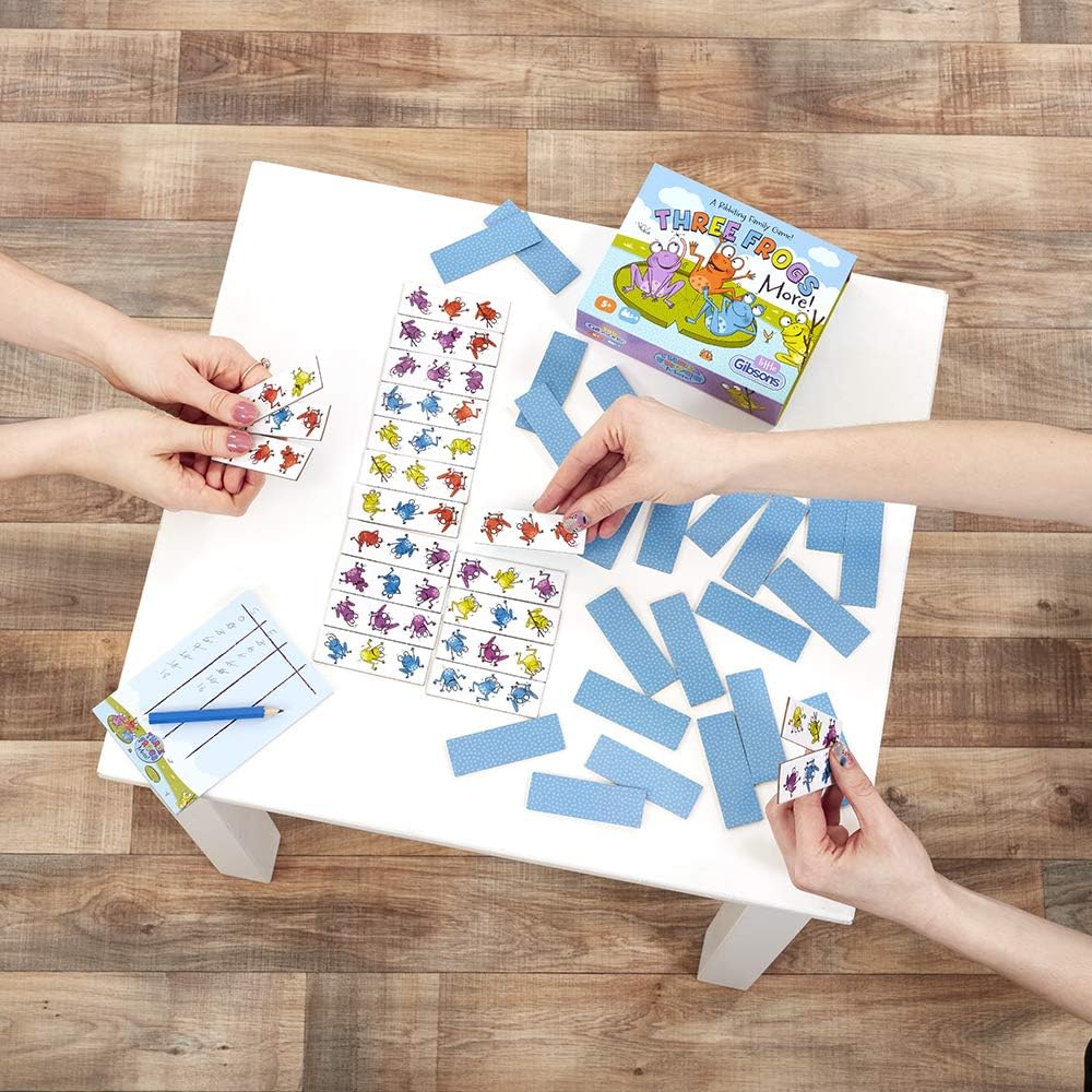 Little Gibsons Three Frogs More Game for Kids Tile Laying Game for Children | For Boys and Girls | Ages 5+, 2-4 Players