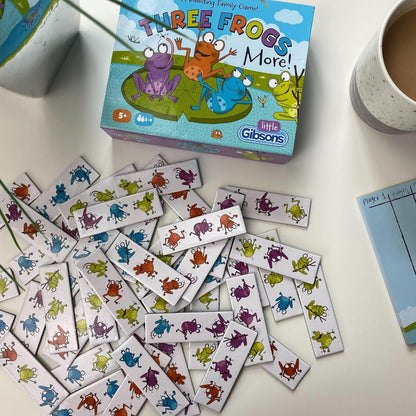 Little Gibsons Three Frogs More Game for Kids Tile Laying Game for Children | For Boys and Girls | Ages 5+, 2-4 Players