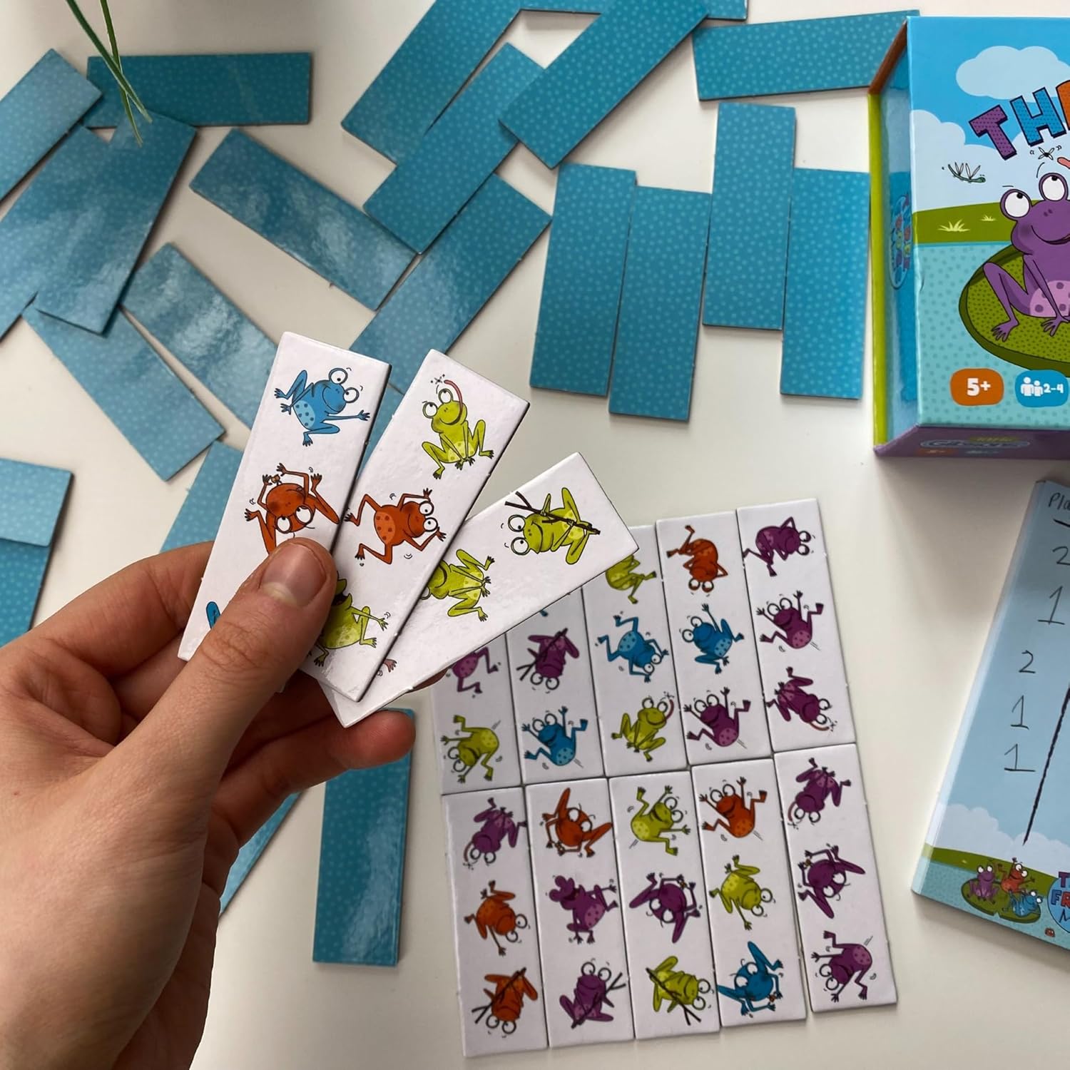 Little Gibsons Three Frogs More Game for Kids Tile Laying Game for Children | For Boys and Girls | Ages 5+, 2-4 Players