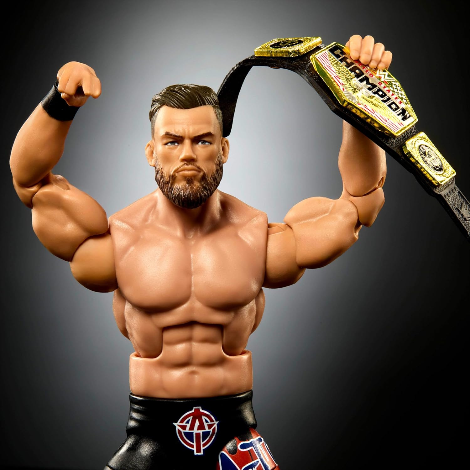 Mattel WWE Elite Action Figure & Accessories, 6-inch Collectible Austin Theory with 25 Articulation Points, Life-Like Look & Swappable Hands, HTX55