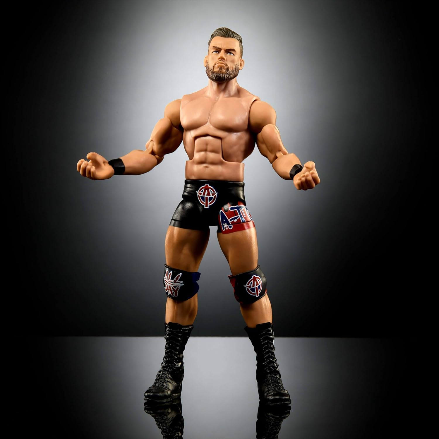 Mattel WWE Elite Action Figure & Accessories, 6-inch Collectible Austin Theory with 25 Articulation Points, Life-Like Look & Swappable Hands, HTX55