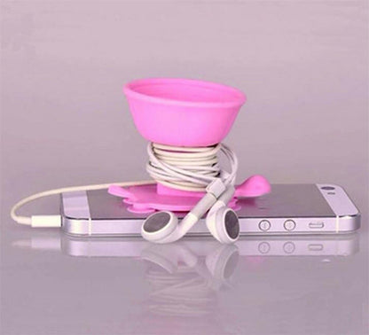 Caolator Mobile Phone Mount Holder Tortoise Car Silicone Sucker for iPhone 6s with Cartoon Cute Turtle Mobile Phone Cable Manager