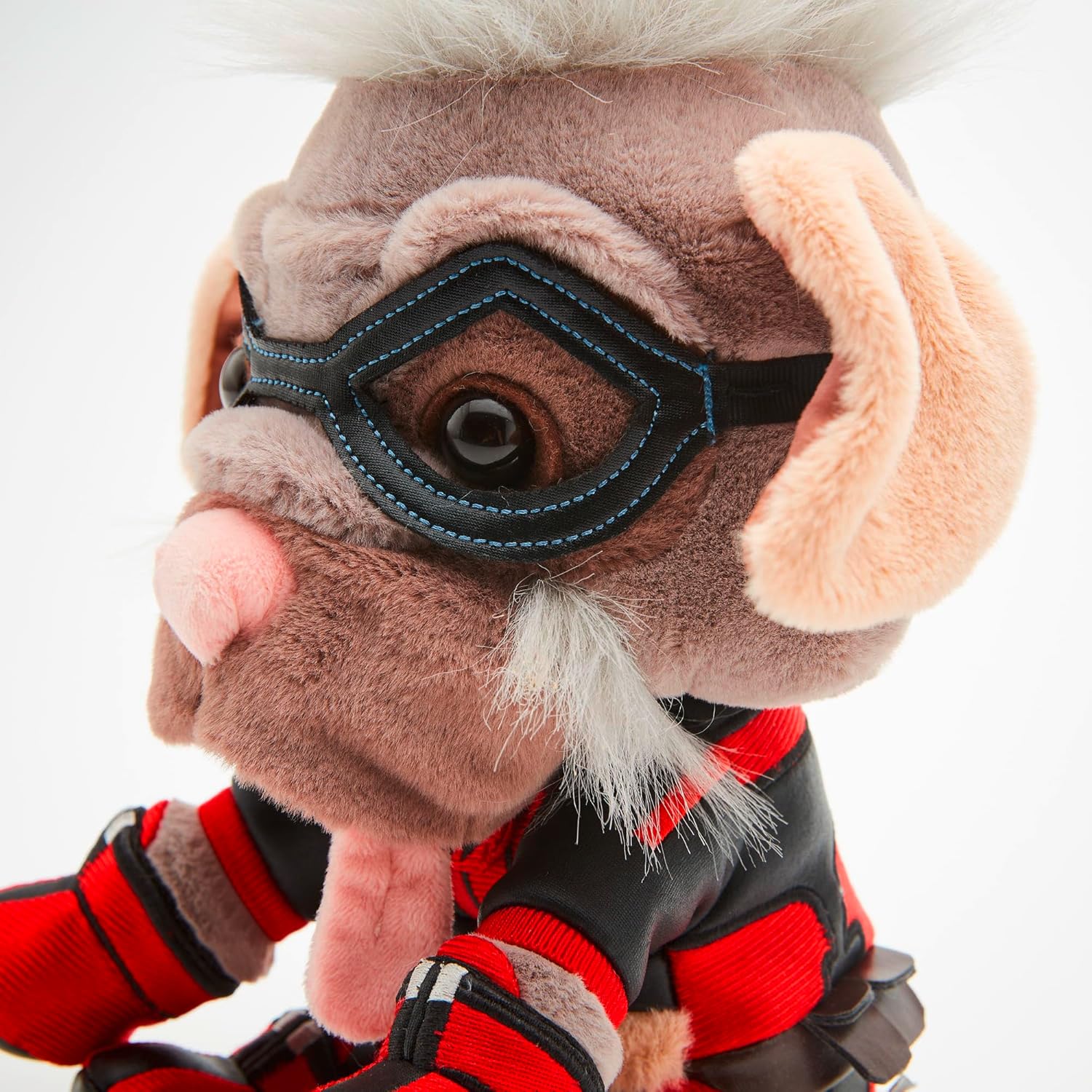 MARVEL Dogpool plush figure (26 cm) - detailed Super Hero plush toy from the MARVEL Studios Deadpool & Wolverine movie, toy for fans & collectors.