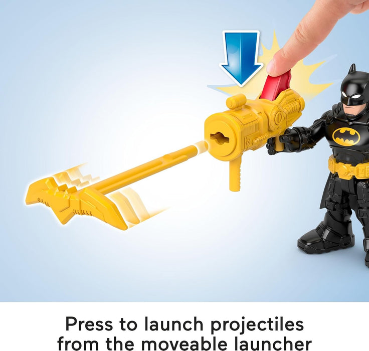 Fisher-Price Imaginext DC Super Friends, Batman Toys Bat Command Center Playset with Lights for Preschool Kids Ages 3+ Years