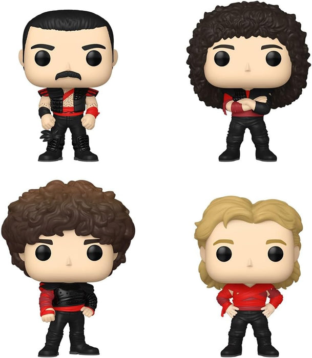 Funko Pop! Rocks: Queen - Freddie Mercury, Brian May, John Deacon, Roger Taylor (Radio Gaga), 4-Pack