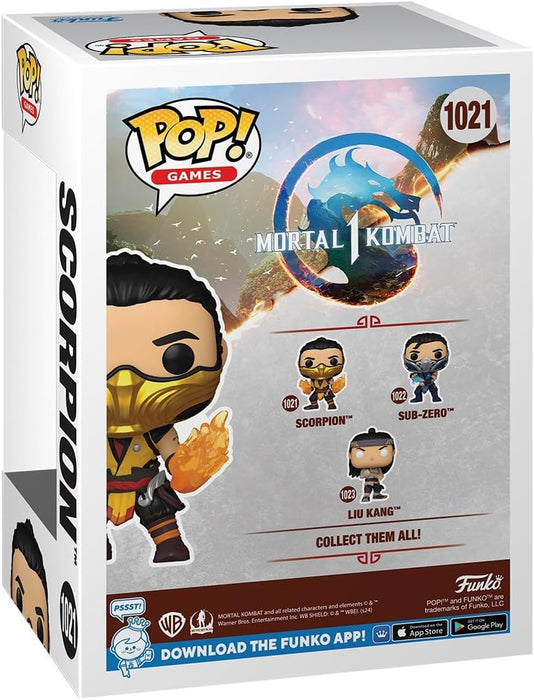 Funko Pop! Games: MK1- Scorpion - Mortal Kombat Game Franchise - Collectable Vinyl Figure - Gift Idea - Official Merchandise - Toys for Kids & Adults - Video Games Fans - Model Figure for Collectors
