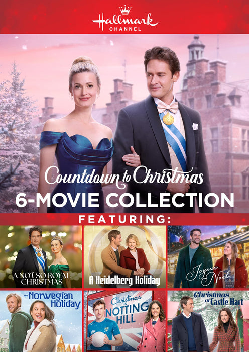 Hallmark Countdown to Christmas 6-Movie Collection ( A Not So Royal Christmas/A Heidelberg Holiday / Joyeux Noel / My Norwegian Holiday / Christmas in Notting Hill / Christmas at Castle Hart