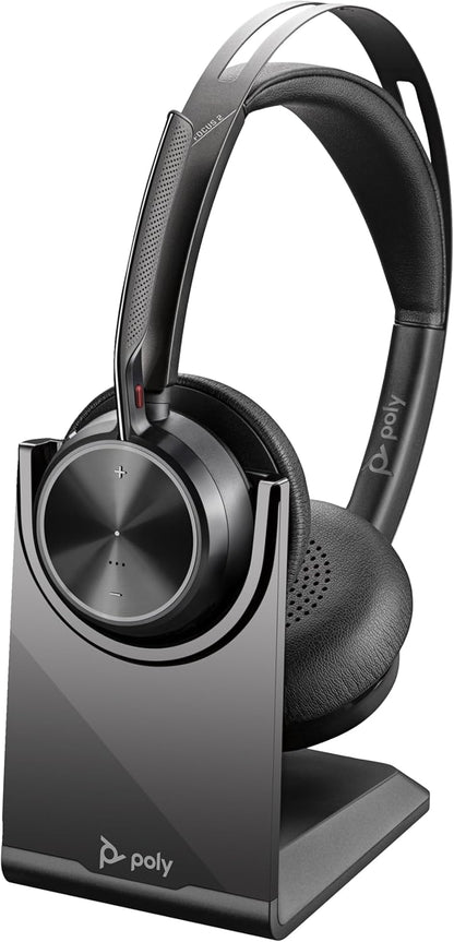 Poly Voyager Focus 2 - Headset - On-Ear - Bluetooth - Wireless - Active Noise Cancelling - Usb-C Via Bluetooth Adapter -