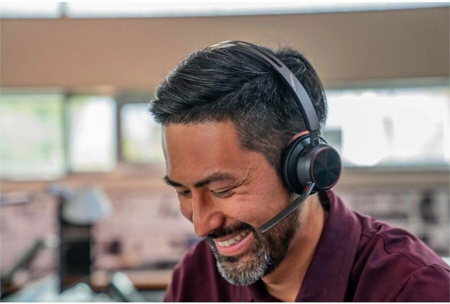 Poly Voyager Focus 2 - Headset - On-Ear - Bluetooth - Wireless - Active Noise Cancelling - Usb-C Via Bluetooth Adapter -