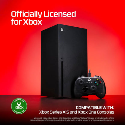 HyperX Clutch Tanto Mini, Controller cablato USB-C con licenza XBOX, Design Ergonomico e Formato Compatto, Pulsanti Standard, Cavo Convertibile, Compatibile con Xbox, PC e Android, Nero