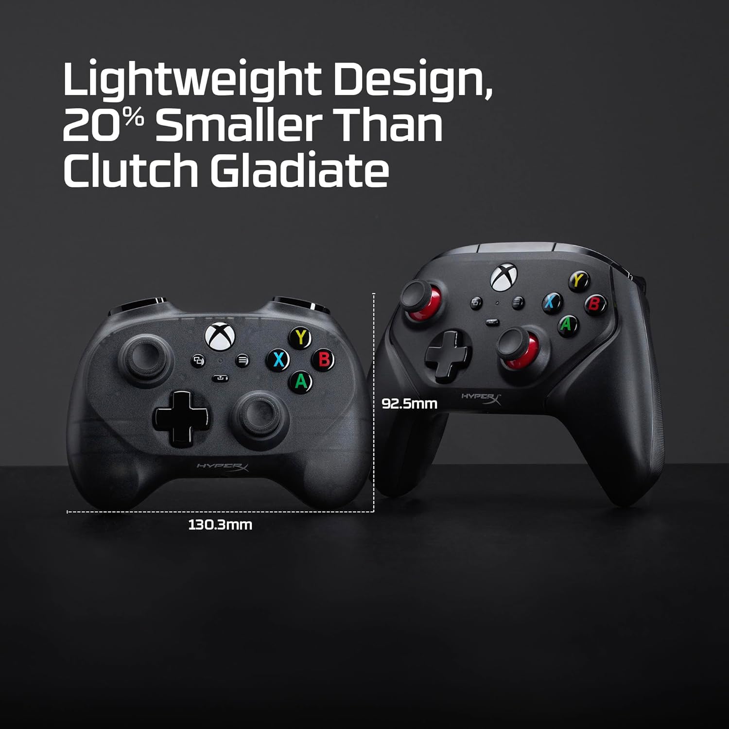 HyperX Clutch Tanto Mini, Controller cablato USB-C con licenza XBOX, Design Ergonomico e Formato Compatto, Pulsanti Standard, Cavo Convertibile, Compatibile con Xbox, PC e Android, Nero