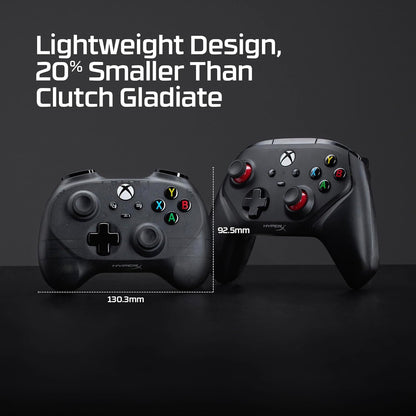 HyperX Clutch Tanto Mini, Controller cablato USB-C con licenza XBOX, Design Ergonomico e Formato Compatto, Pulsanti Standard, Cavo Convertibile, Compatibile con Xbox, PC e Android, Nero