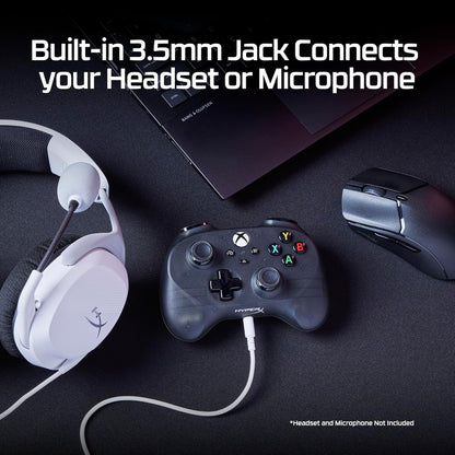HyperX Clutch Tanto Mini, Controller cablato USB-C con licenza XBOX, Design Ergonomico e Formato Compatto, Pulsanti Standard, Cavo Convertibile, Compatibile con Xbox, PC e Android, Nero