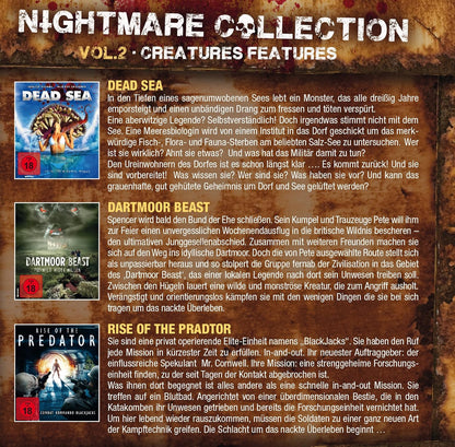 Nightmare Collection Vol. 2 - Creature Features (3 Horrorfilme auf Blu-ray im Sammelschuber
