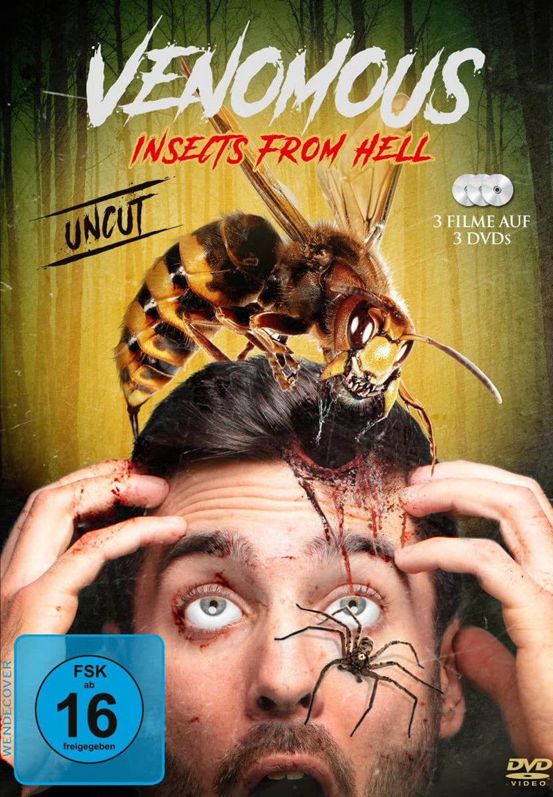 Venomous - Insects from Hell - (3 Filme) -  - Uncut - (Kiffer vs. Killer Mosquitos, Dead Ant – Monsters vs. Metal, Tsunambee – Angriff der Zombie-Bienen