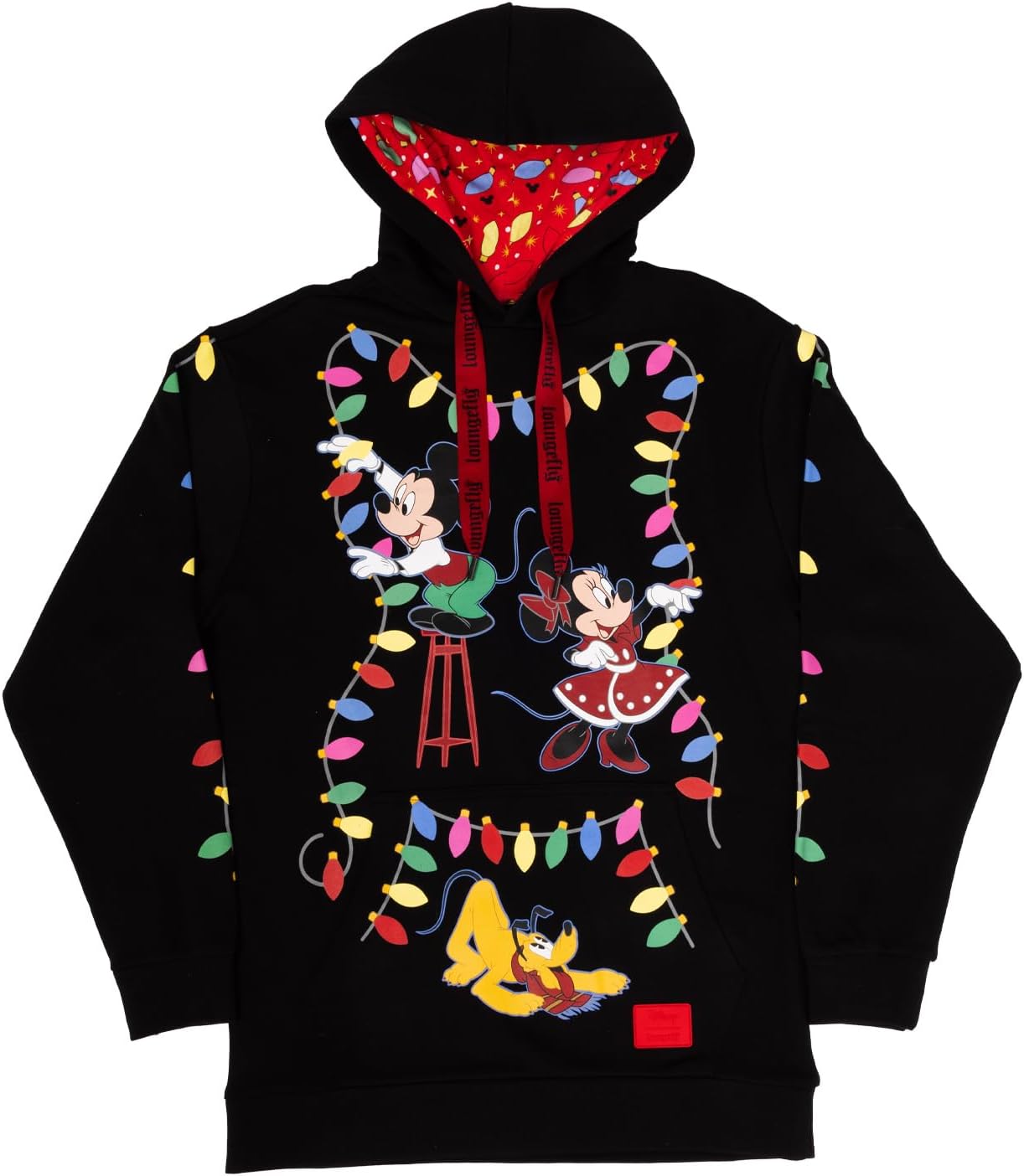 Loungefly Disney Mickey's Light Up Decorations Hooded Sweatshirt Small