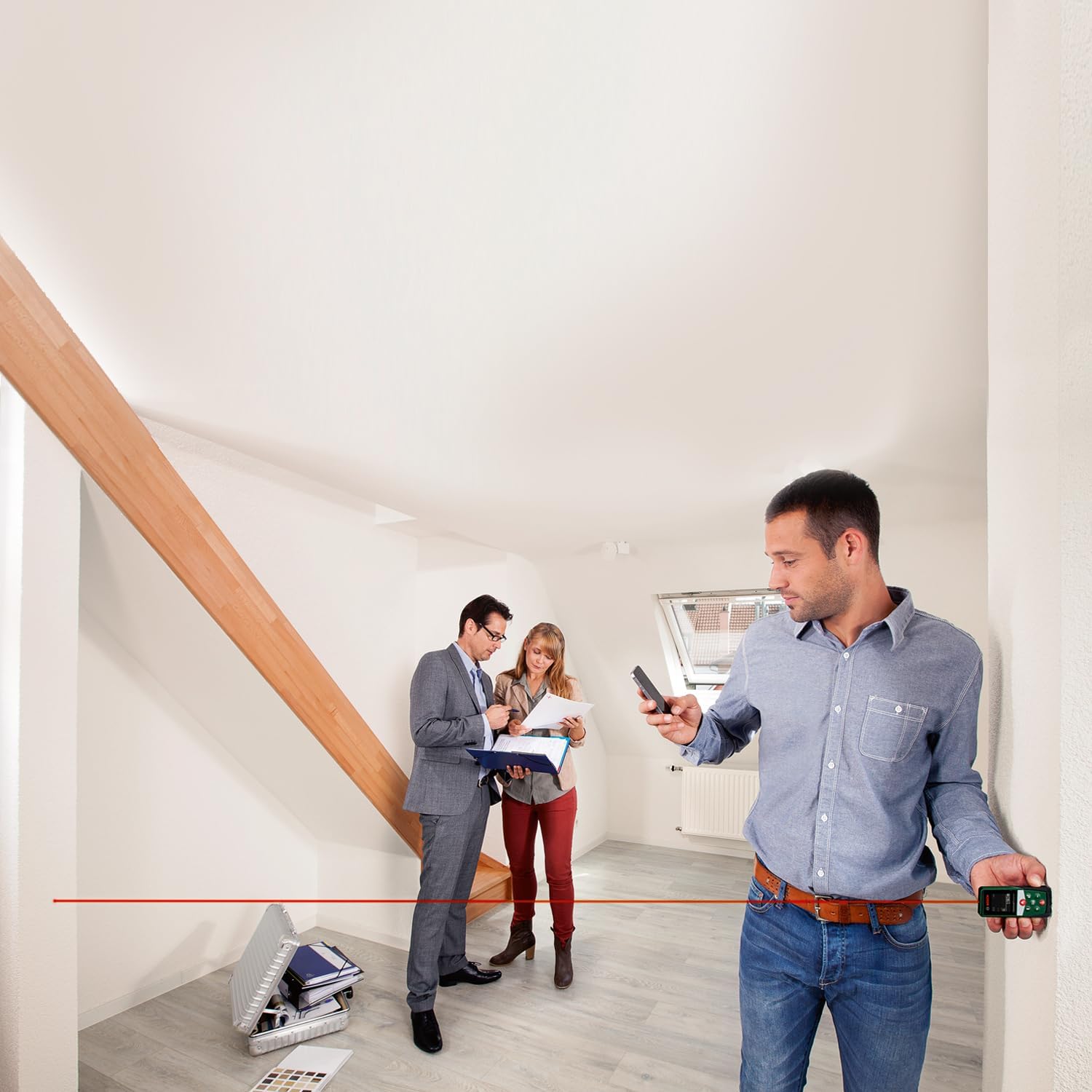 Bosch Home And Garden Advanceddistance 50C Laserafstandsmeter Bluetooth, Touchscreen Meetbereik (Max.) 50 M