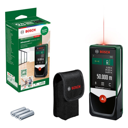 Bosch Home And Garden Advanceddistance 50C Laserafstandsmeter Bluetooth, Touchscreen Meetbereik (Max.) 50 M