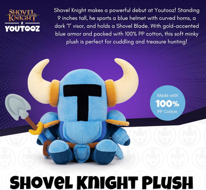 Youtooz Shovel Knight 9" Inch Plush, Shovel Knight Plushie, Collectible Shovel Knight from Shovel Knight Shovel Knight Plush Collection