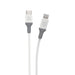 SCOSCHE Ci44WG-SP Strikeline MFI Certified Lightning Charge & Sync Cable for All Lightning Devices 4-ft. White/Gray White 4'