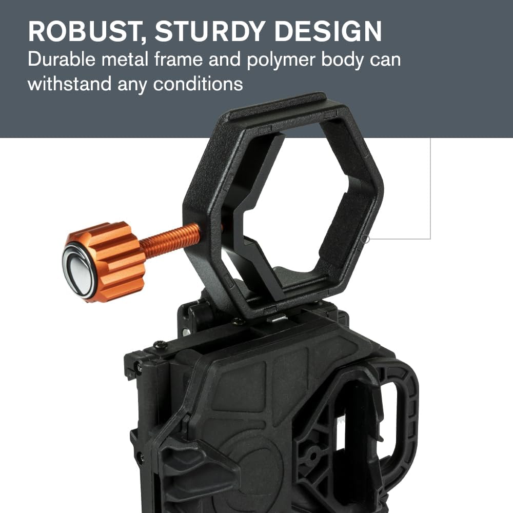 Celestron 81036 NexGO 2-Axis Universal Digiscoping and Astroimaging Smartphone Adapter - Connects Your Smartphone Camera to an Optic Eyepiece to Capture Images and Video, Black
