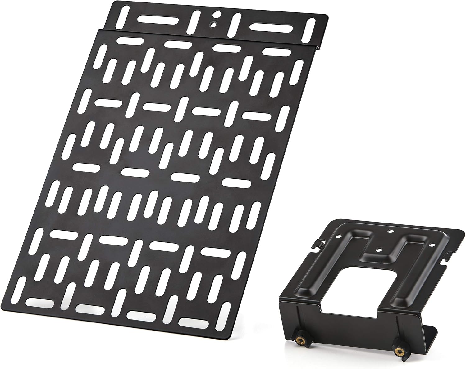 StarTech.com Universal TV Accessory Mount - Adjustable TV & Wall Mount Bracket - Media Players/Router/Modem/AV Switches & Extenders/Apple TV - Hidden Cable Box Mount Behind TV - 11lb (5kg) (MDBOXMNT