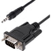StarTech.com 3ft (1m) DB9 to 3.5mm Serial Cable for Serial Device Configuration, RS232 DB9 Male to 3.5mm Cable for Calibrating Projectors, Digital Signage, TVs via Audio Jack (9M351M-RS232-CABLE