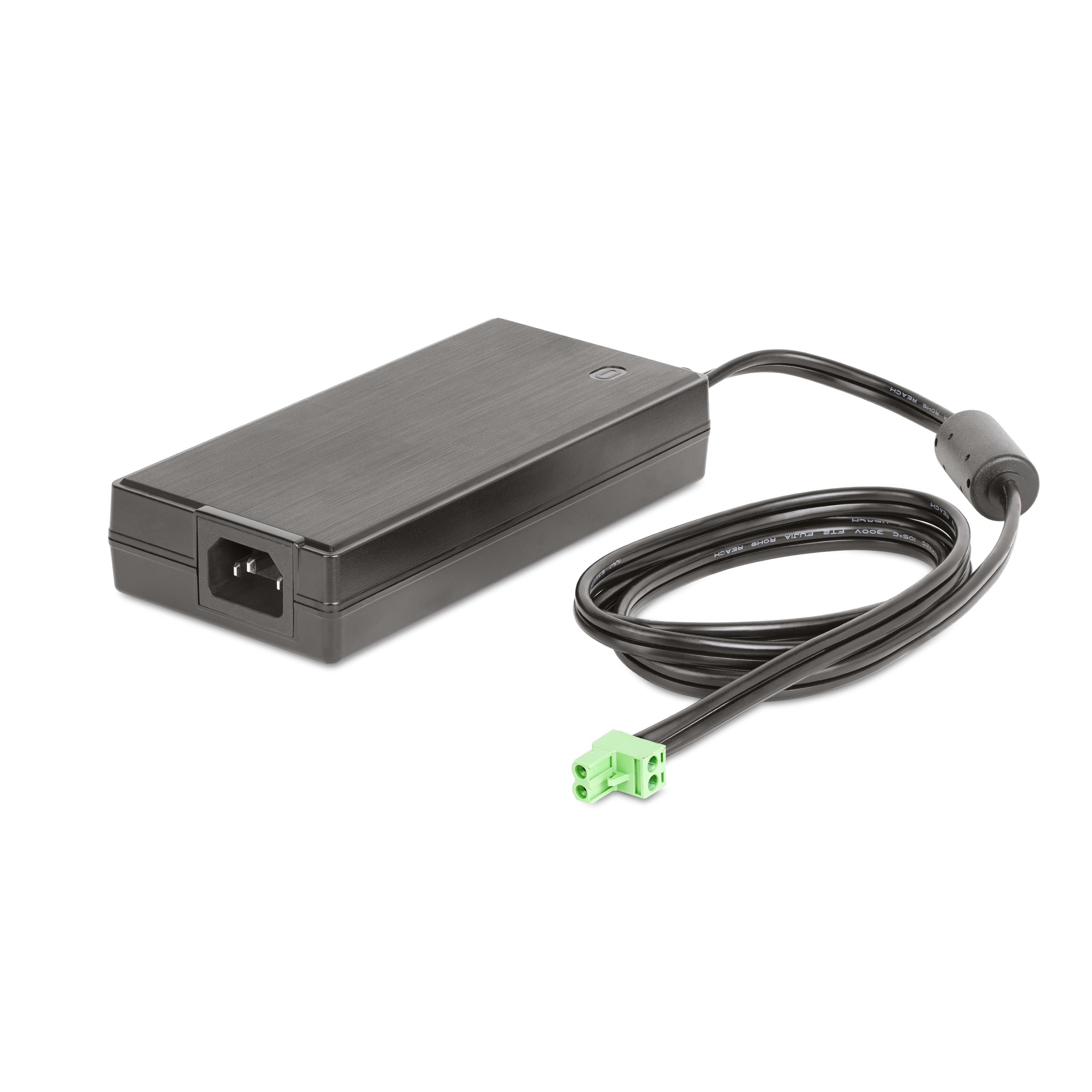 StarTech.com 160W Universal DC Power Adapter (24V/6.6A), 4ft(1.2m) 2-Wire Cord, 2/3-Pin Terminal Blocks, 100-240V AC/DC External Power Supply for Industrial USB Hubs, NA/UK/EU/ANZ (160W-POWER-ADAPTER
