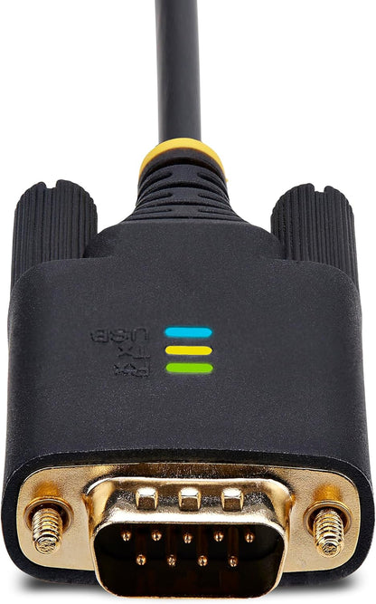StarTech.com Cable Adaptador USB a Serie de 2 Puertos - 4m - Retención COM - FTDI - Conversor USB a DB9 RS232 Serial