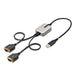 StarTech.com 2ft (60cm) 2-Port USB to Serial Adapter Cable, COM Retention, FTDI, USB to DB9 RS232, Changeable DB9 Screws/Nuts