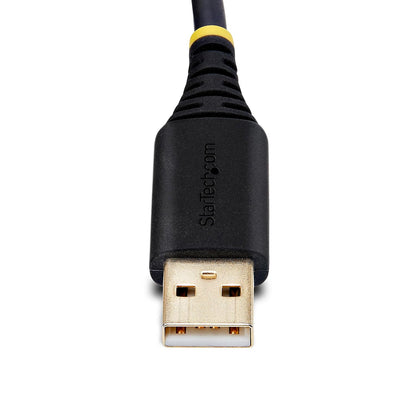 StarTech.com 2ft (60cm) 2-Port USB to Serial Adapter Cable, COM Retention, FTDI, USB to DB9 RS232, Changeable DB9 Screws/Nuts