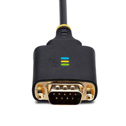 StarTech.com 2ft (60cm) 2-Port USB to Serial Adapter Cable, COM Retention, FTDI, USB to DB9 RS232, Changeable DB9 Screws/Nuts